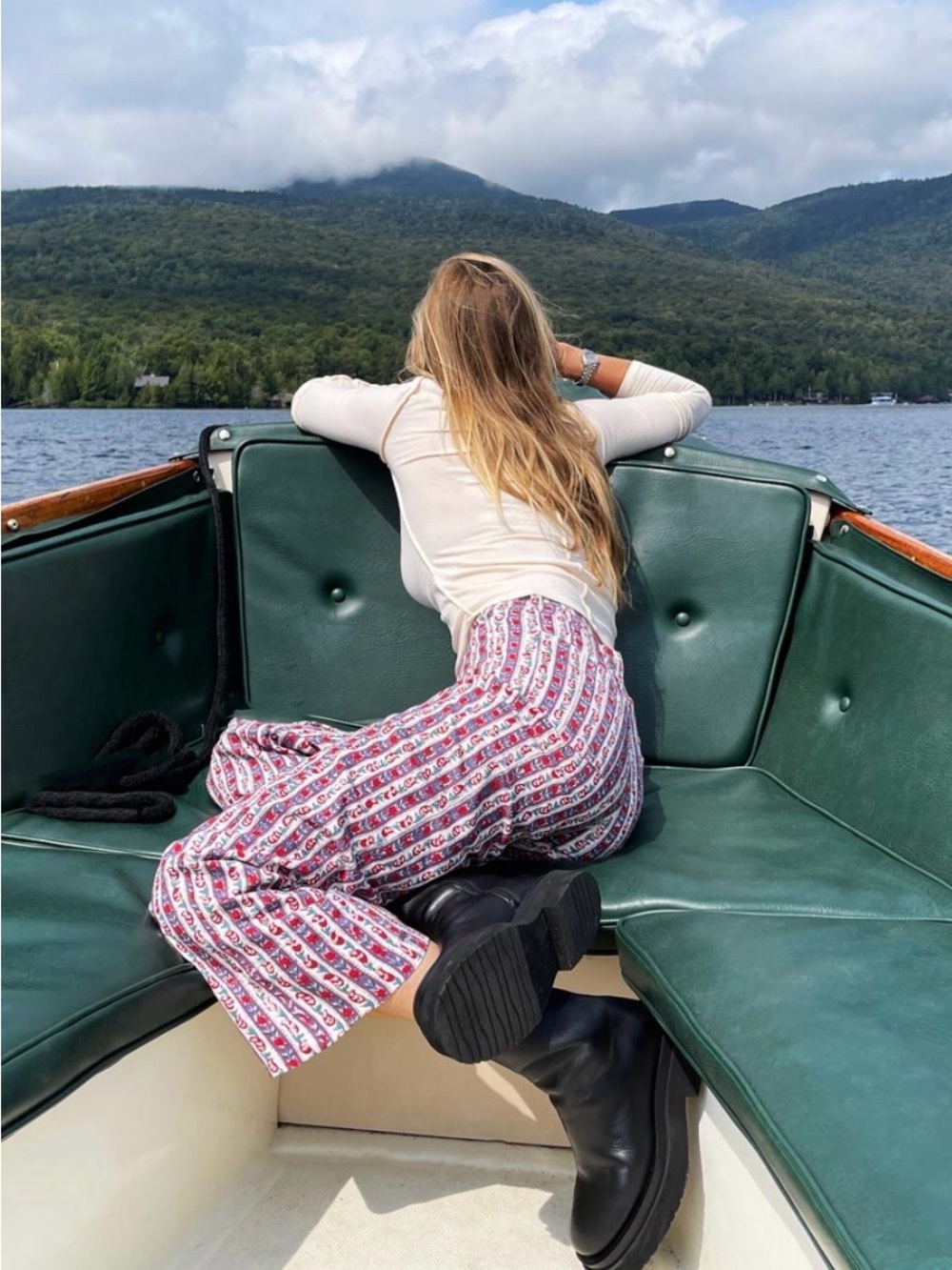 EVERYDAY PANT - VINTAGE FLORAL STRIPE